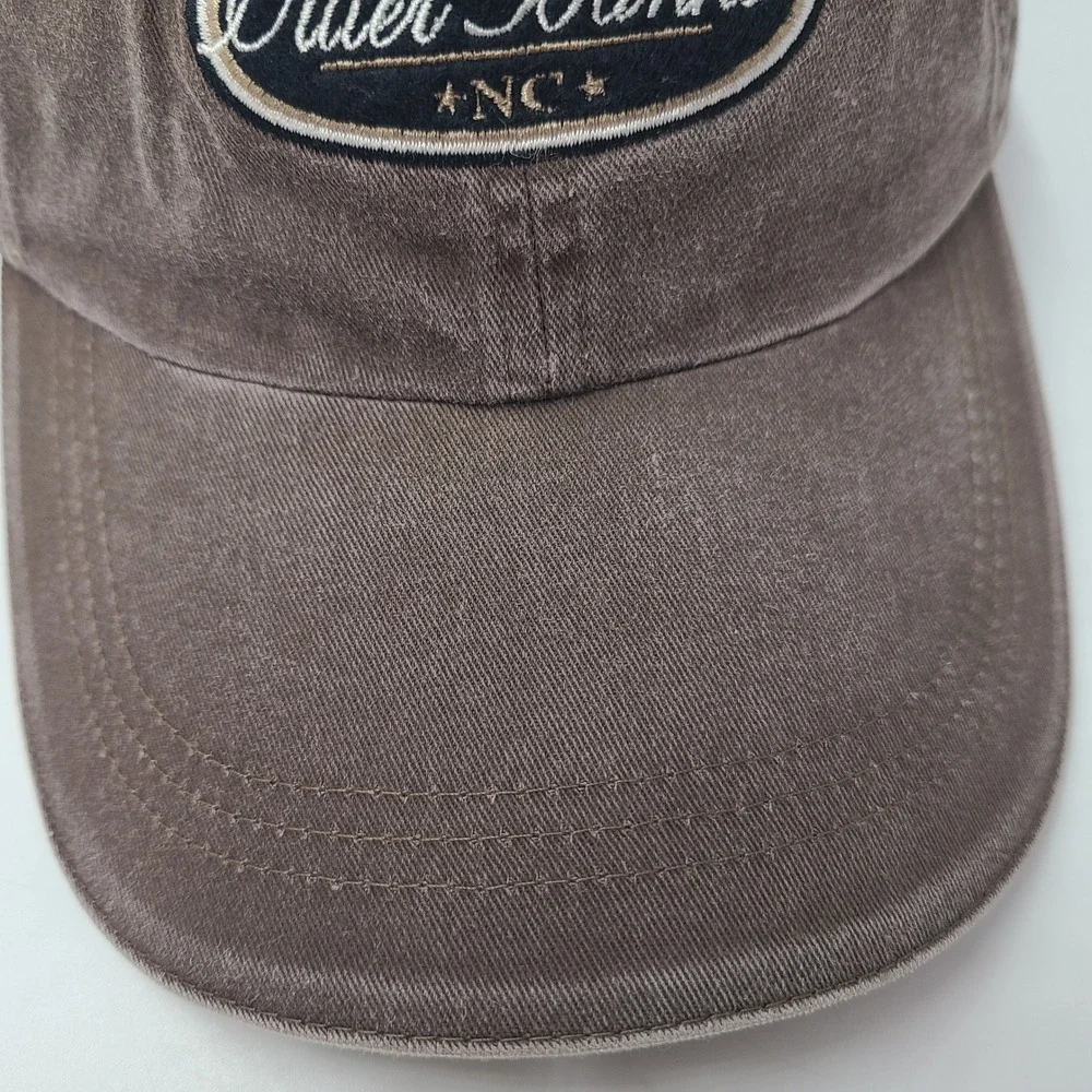 Outer Banks Hat Strapback Ahead Brown North Carolina Souvenir Casual Logo Men
